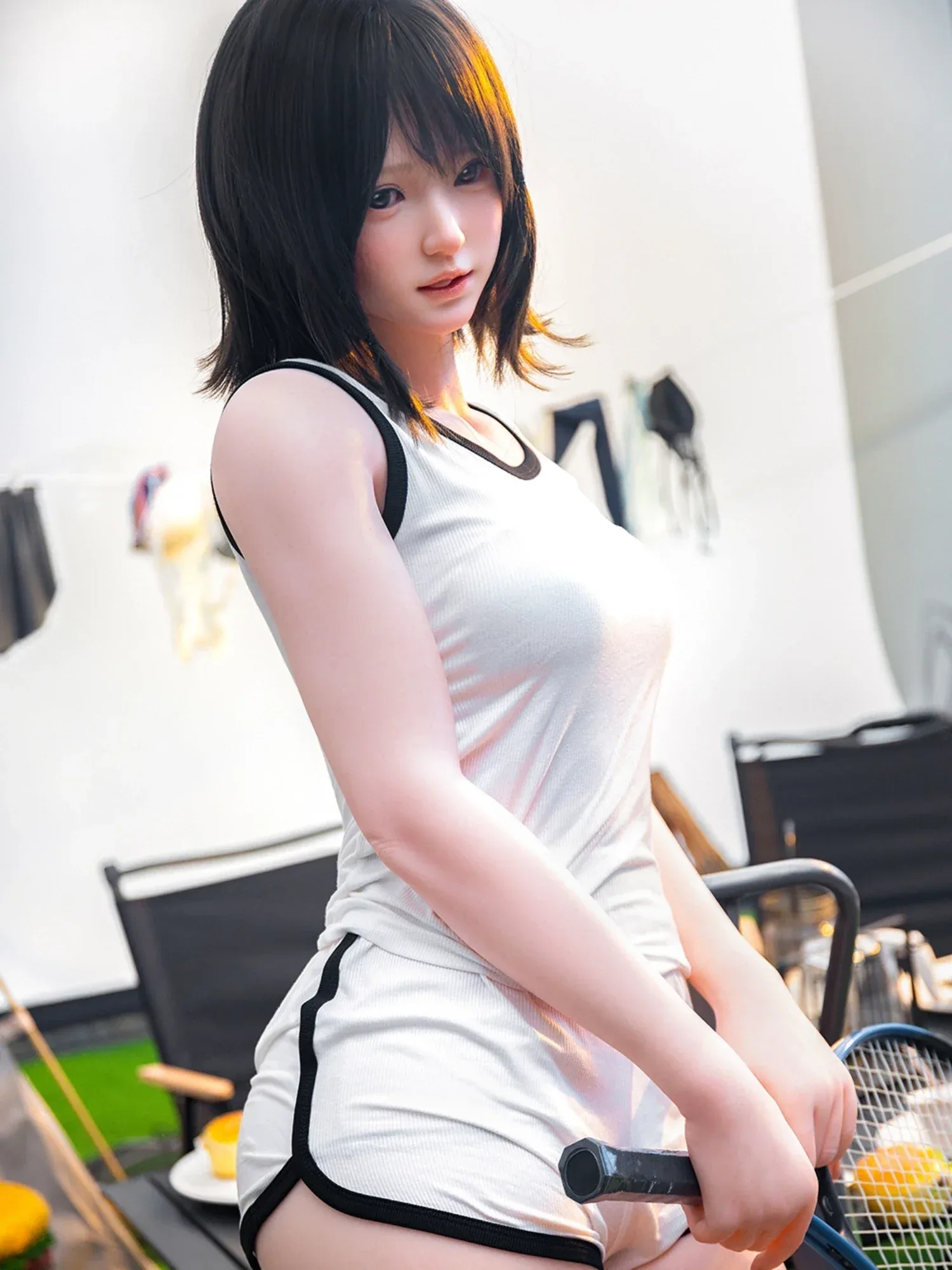 F5787—161cm\/5ft3-36.5kg A Cup Silicone Asian  Sex Doll  | Firefly Diary view 4