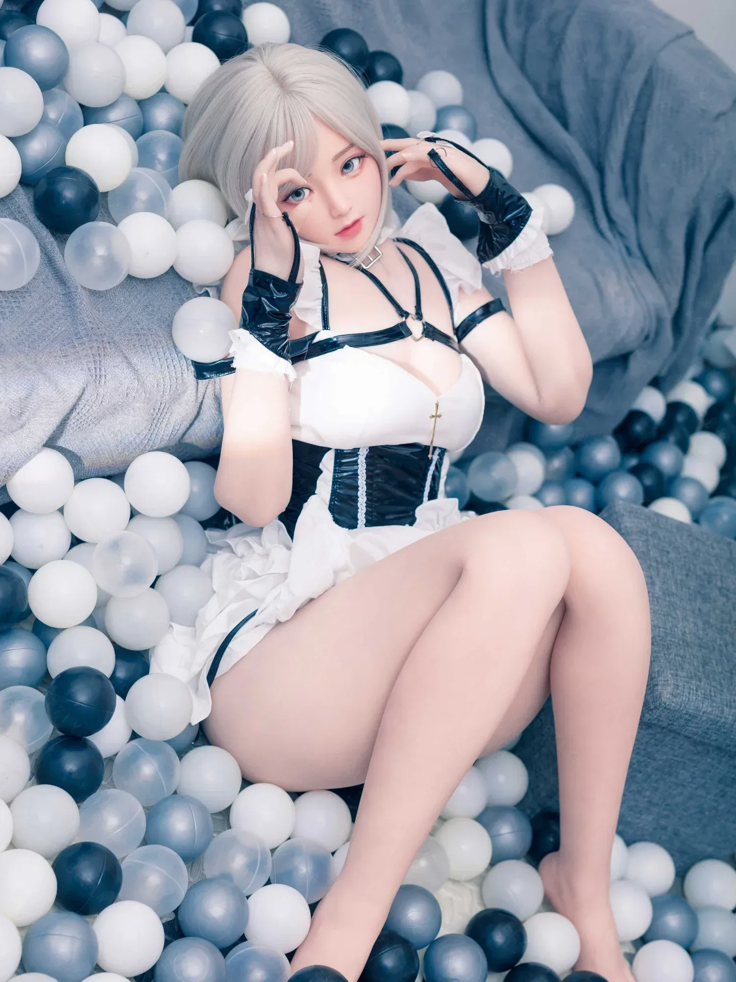 F4768-155Rcm(5.1ft)-37kg 2.0 A Cup Robot Silicone Head Adult Asian Chinese Sex Doll｜Bezlya Doll view 2