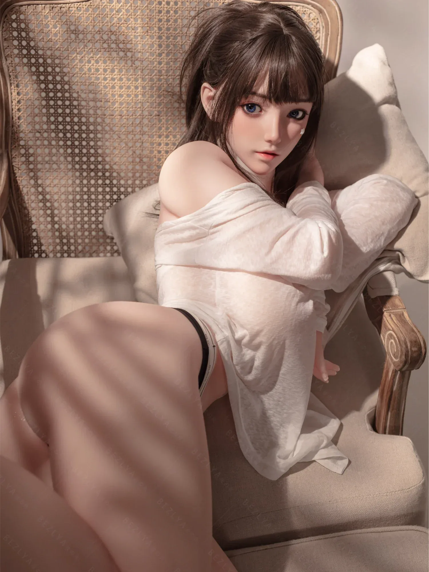 F7151-155cm(5.1ft)-40kg 2.0 G Cup Japanese Young Big Breast Sex Doll – Girl Next Door Style with Triple Pleasure Tunnels|Bezlya Doll view 4