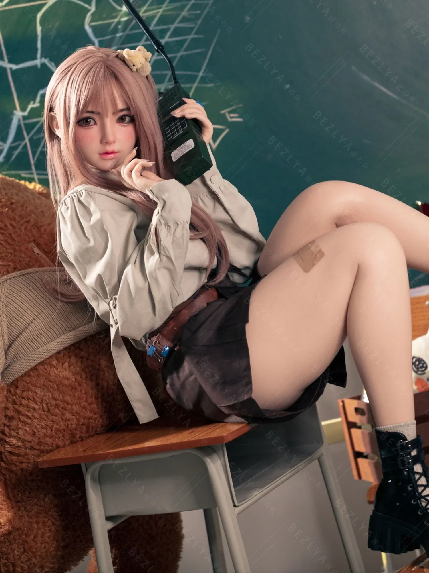 F7148-155Rcm(5.12ft)-32.5kg 2.1 A Cup Robot Silicone Head Adult Asian Sex Doll｜Bezlya Doll view 7