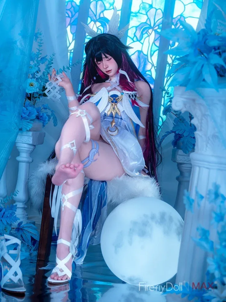 F733—165cm\/5ft4-34kg D Cup Closed-Eye Silicone Realistic Sex Doll Asian  | Firefly Diary Max view 4