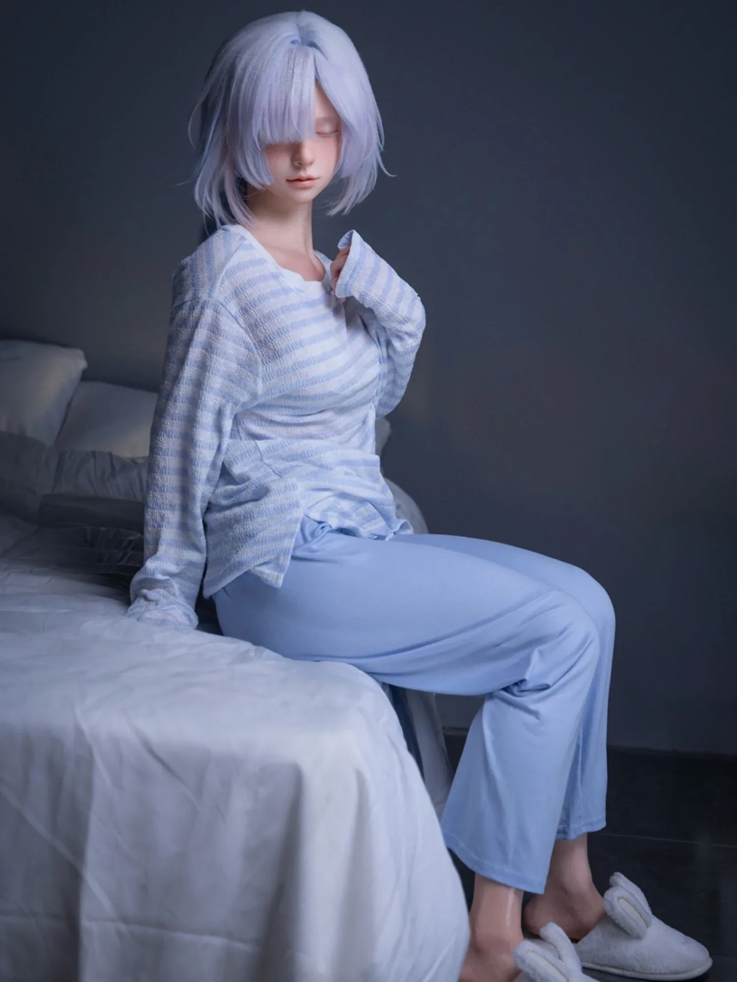 F6313—153cm\/5ft4-28kg B Cup Silicone Closed Eye Small Breasted Sex Doll  | Firefly Diary MAX view 5