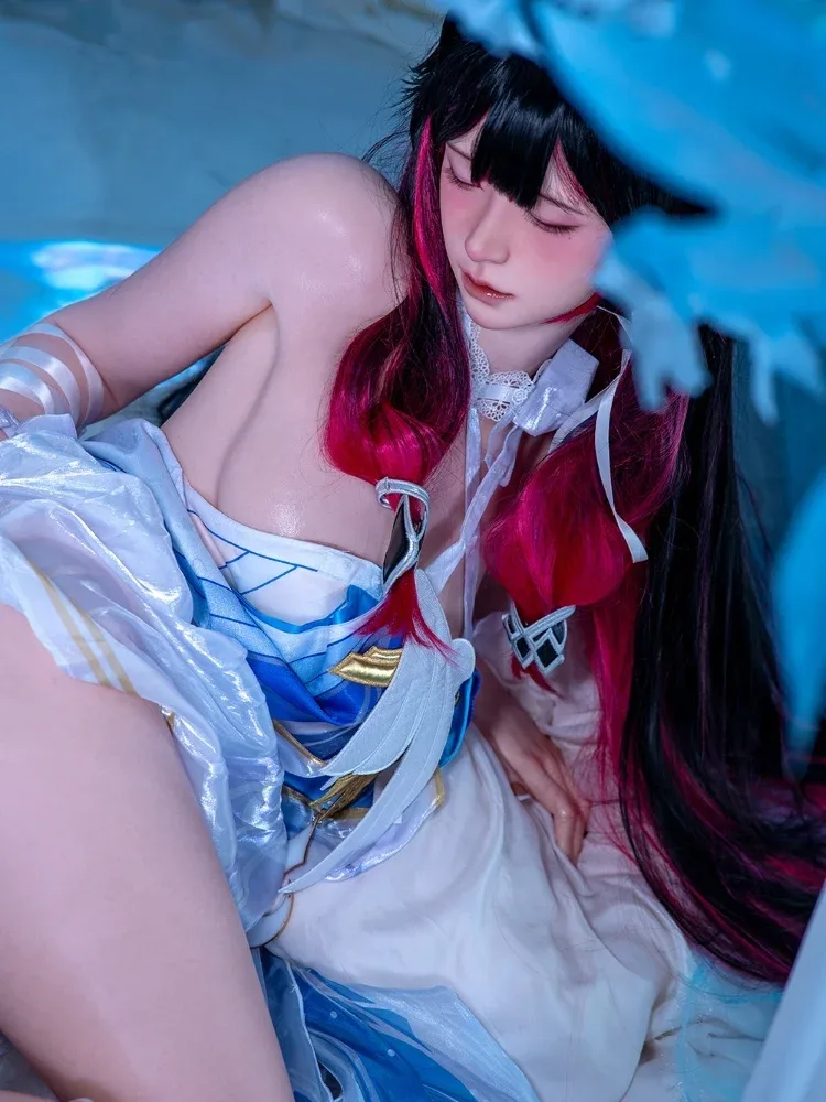 F733—165cm\/5ft4-34kg D Cup Closed-Eye Silicone Realistic Sex Doll Asian  | Firefly Diary Max view 7