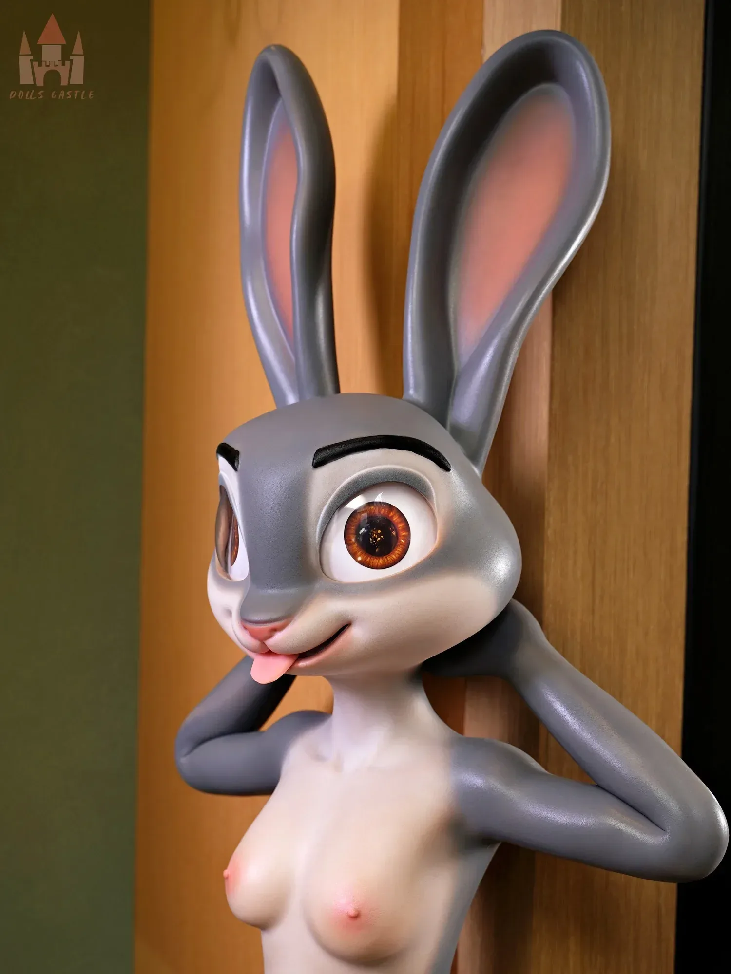 F5707-168cm\/5ft6-40kg A Cup Rabbit Police Officer Anime Flat Chest Best Animal Furry Character Sex Doll|Doll Castle view 8