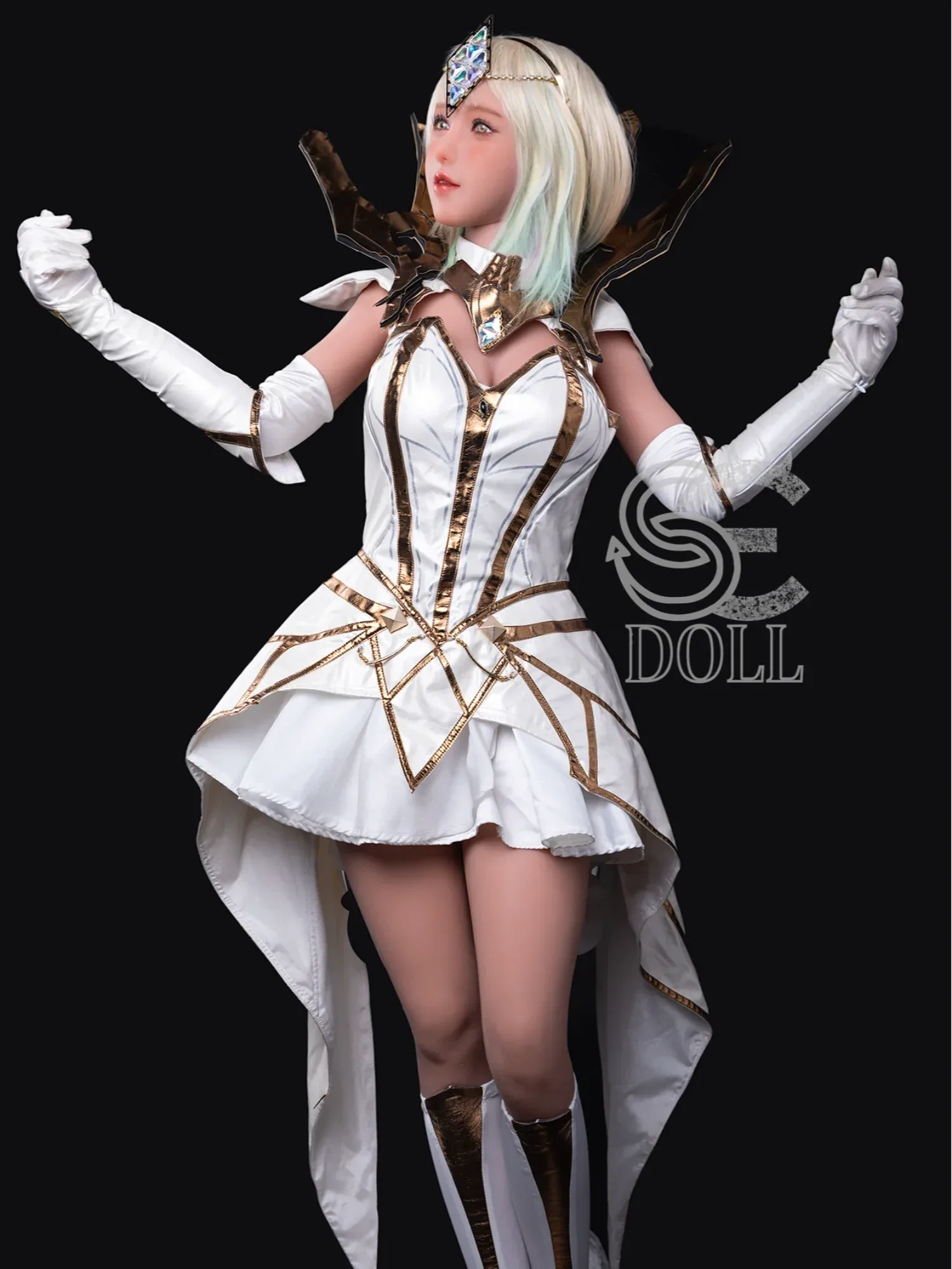 F3711-161cm(5.3ft)-35kg Angie F Cup TPE Sexy Asian Anime Fantasy Blonde Fairy Woman Love Doll｜SE Doll view 6