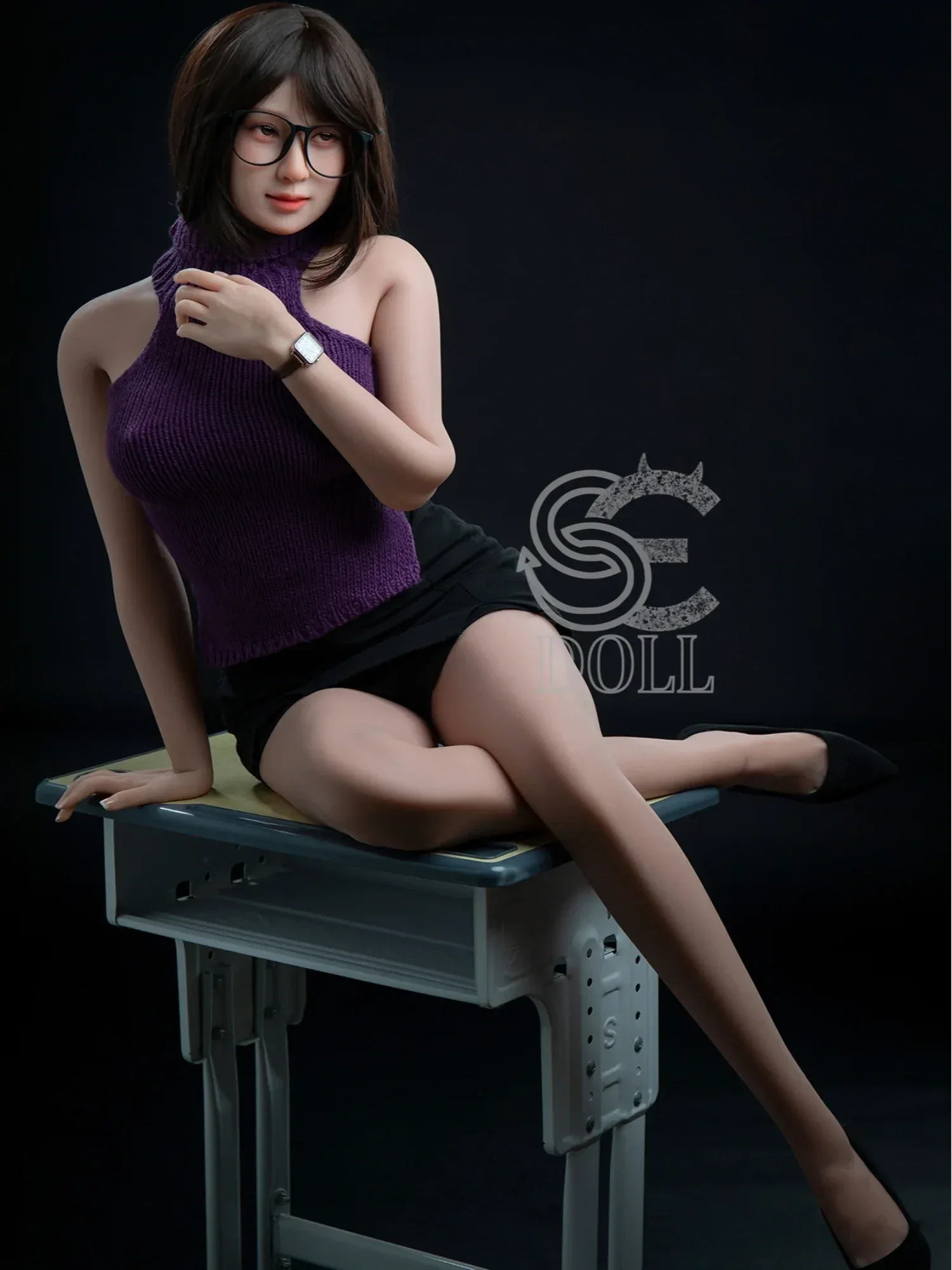 F3716-163cm(5.3ft)-37kg Yutsuki E Cup TPE Glasses China Big Tits 18s Sex Doll｜SE Doll view 3