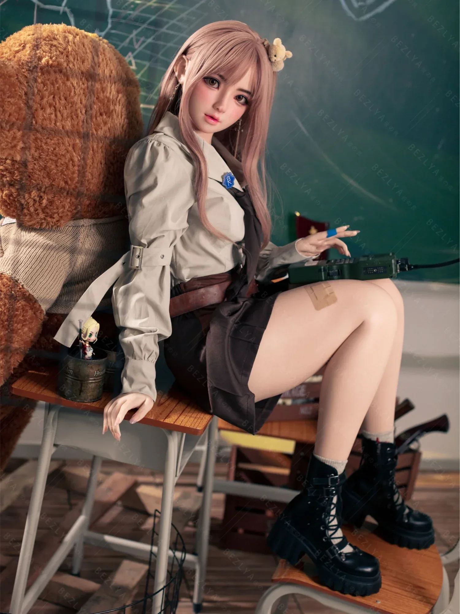 F7148-155Rcm(5.12ft)-32.5kg 2.1 A Cup Robot Silicone Head Adult Asian Sex Doll｜Bezlya Doll view 5