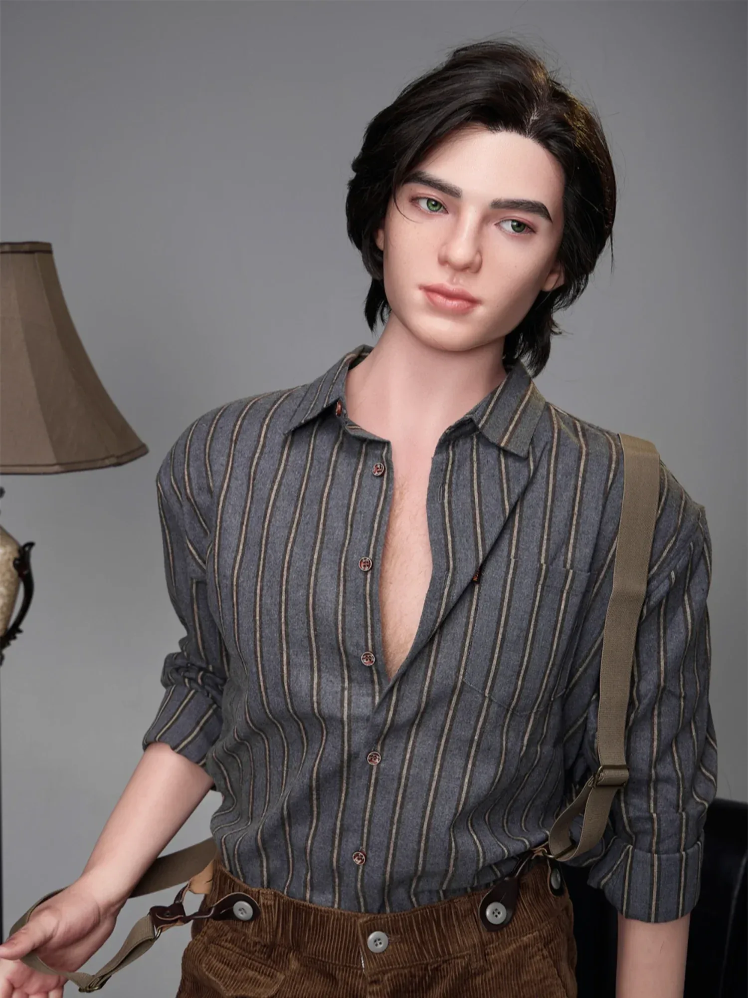 F4579-170cm\/5ft7-38kg Silicone Femboy toy masturbator Sex With Male Sex Doll-Irontech Doll view 5