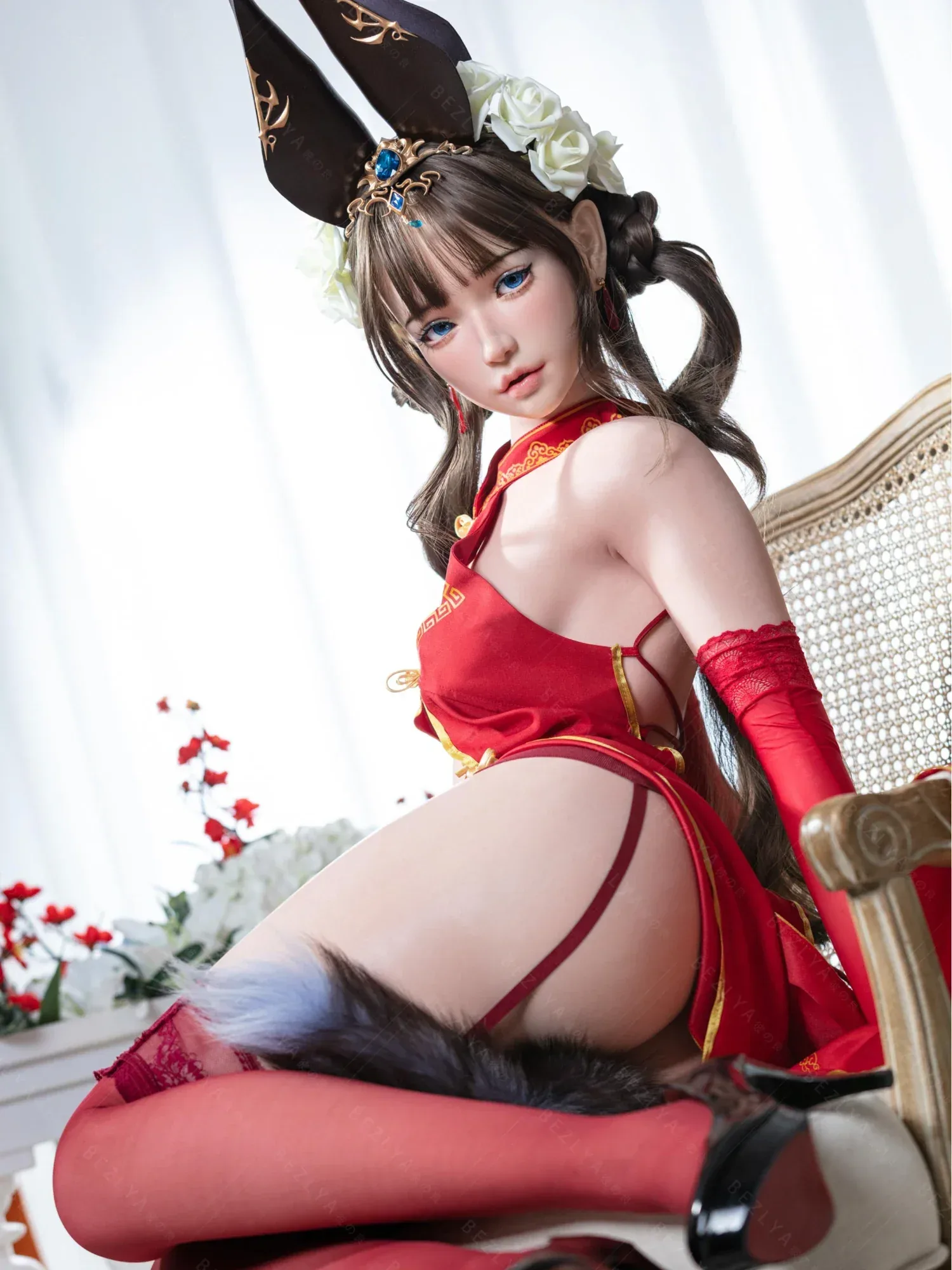 F5947-155Rcm(5.12ft)-32.5kg 2.2 A Cup Silicone Adult Asian Sex Doll｜AITIA Doll view 4