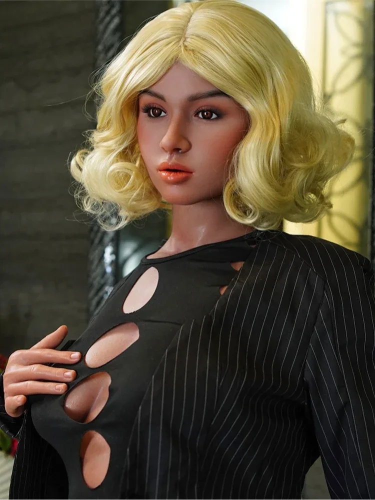 F7526-164cm D Cup  Lifelike Black Silicone Sex Doll | Galatea Doll view 8