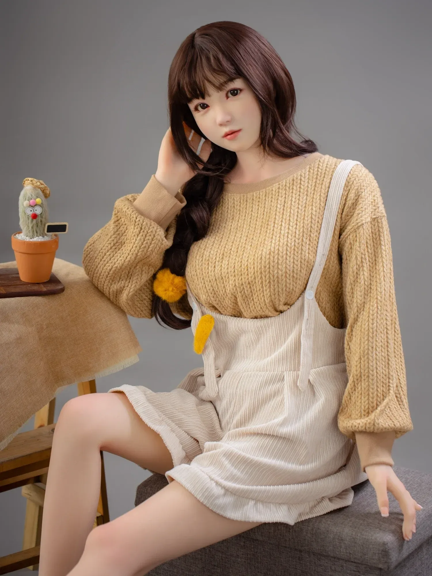 F4702-160cm(5.3ft)-34kg 2.0 B Cup Mini Asian Chinese Silicone Head Sex Doll｜Bezlya Doll view 1