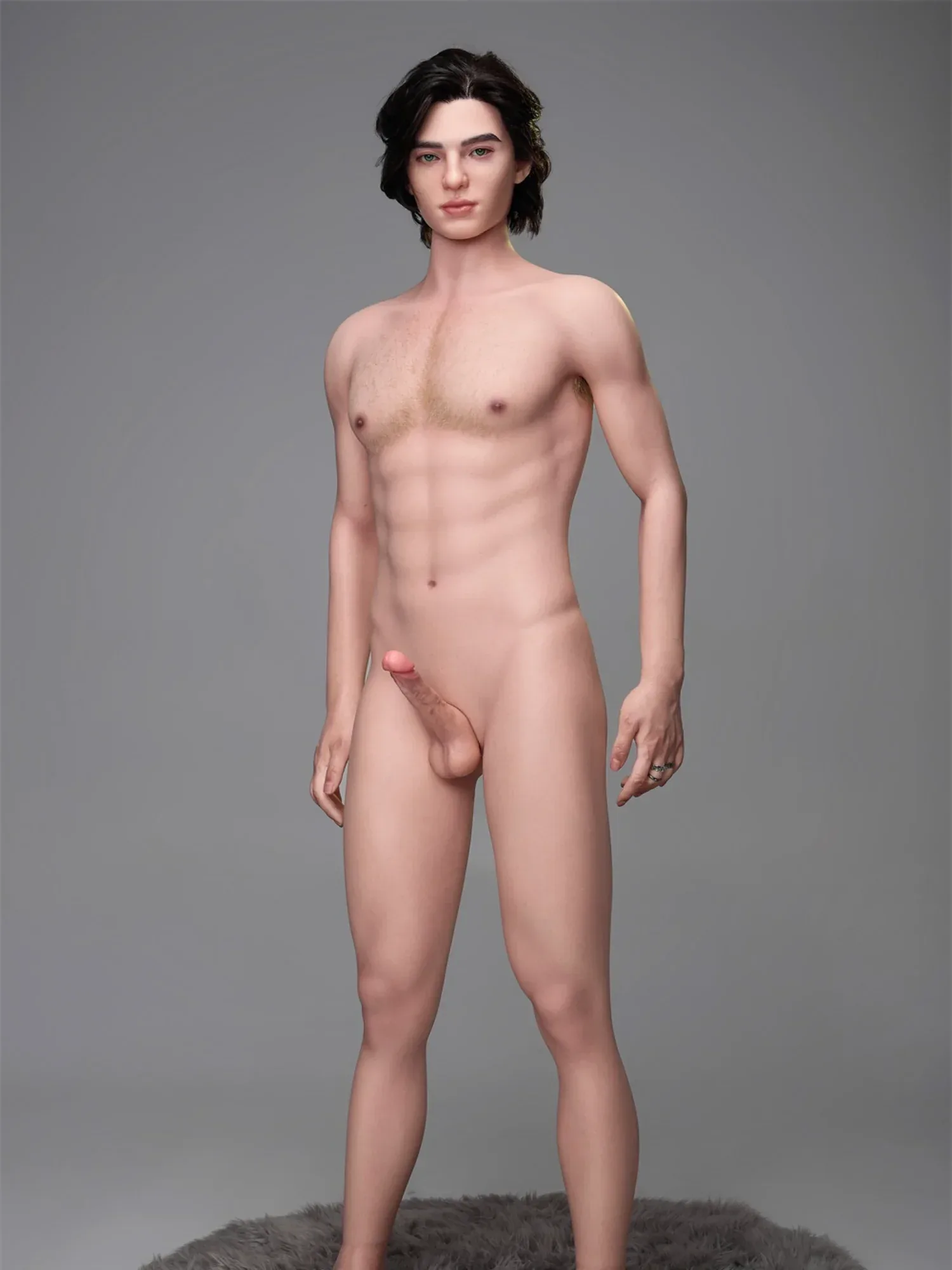 F4579-170cm\/5ft7-38kg Silicone Femboy toy masturbator Sex With Male Sex Doll-Irontech Doll view 3