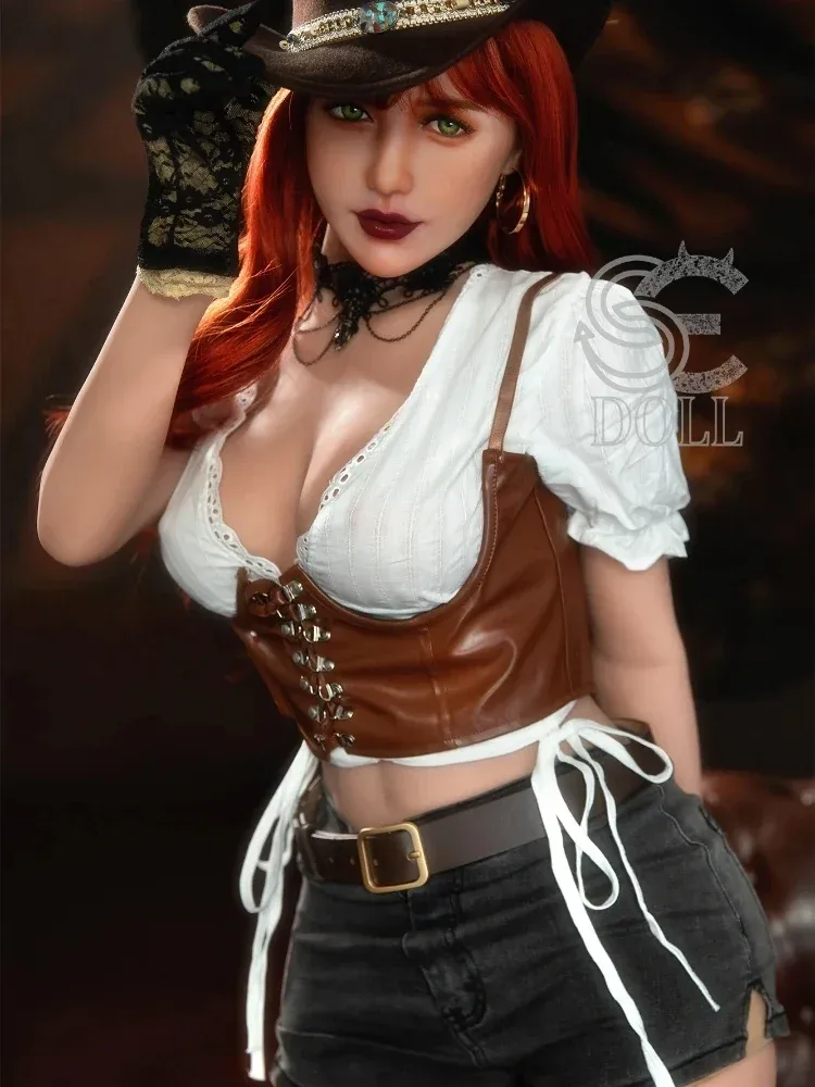 F952-163cm(5.3ft)-37kg Kitty E Cup TPE Redhead European Young Cowgirl Sex Doll｜SE Doll view 5