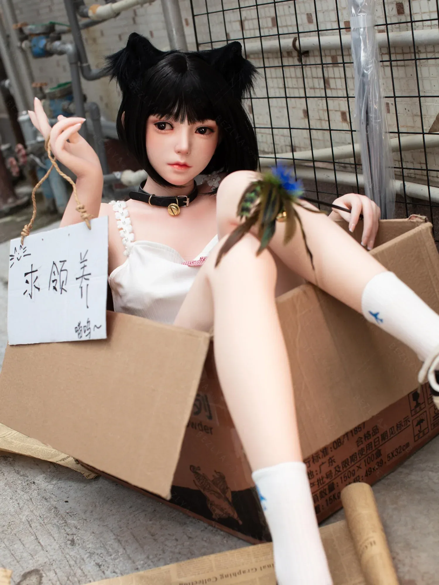 F4705-160cm(5.3ft)-34kg 2.0 B Cup Asian Robot Chinese Silicone Head Sex Doll｜Bezlya Doll view 4