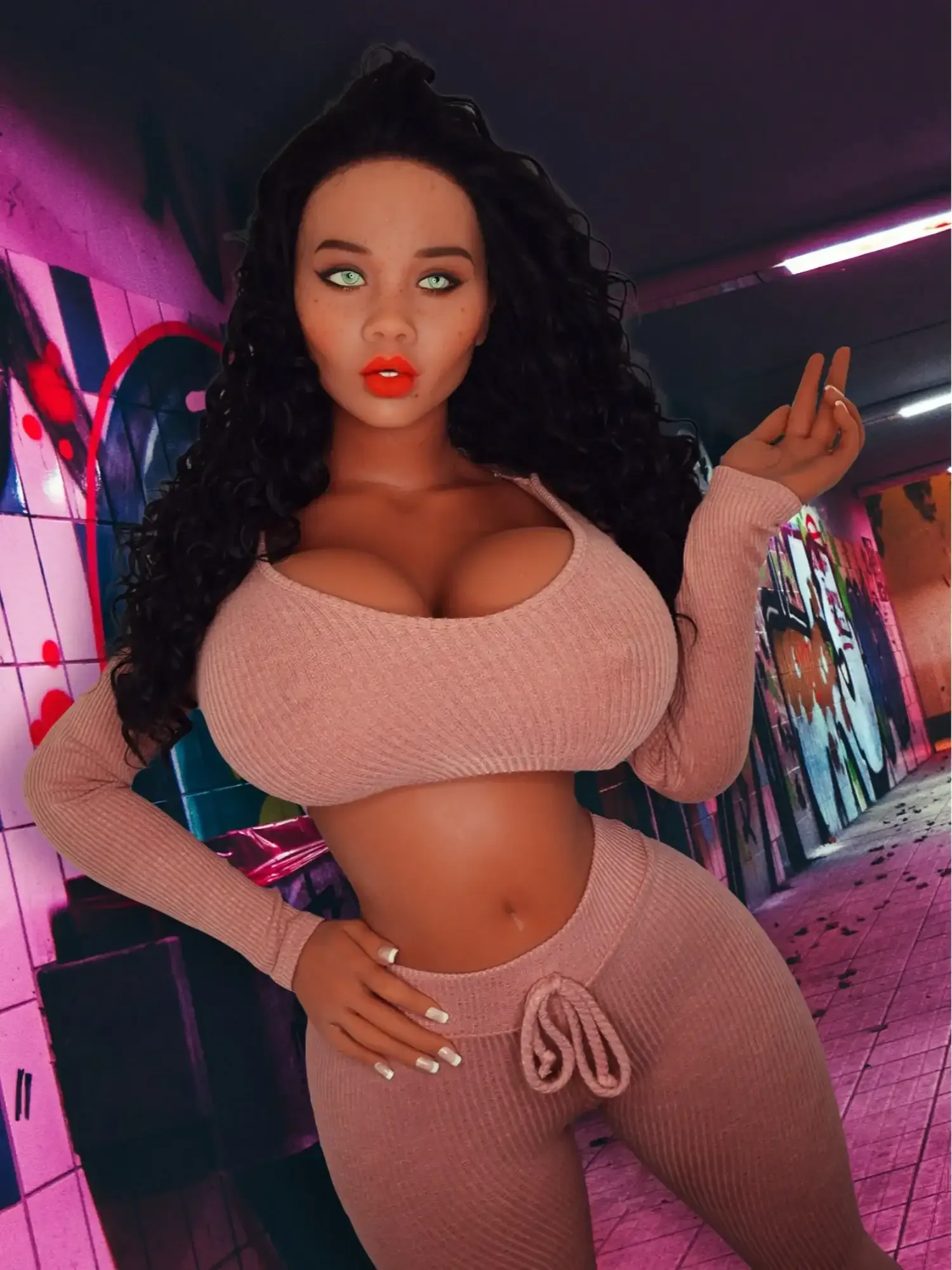 F3774-153cm\/5ft(44kg) G Cup Big Butt Breasts BBW TPE Sex Doll  | YL Doll view 1