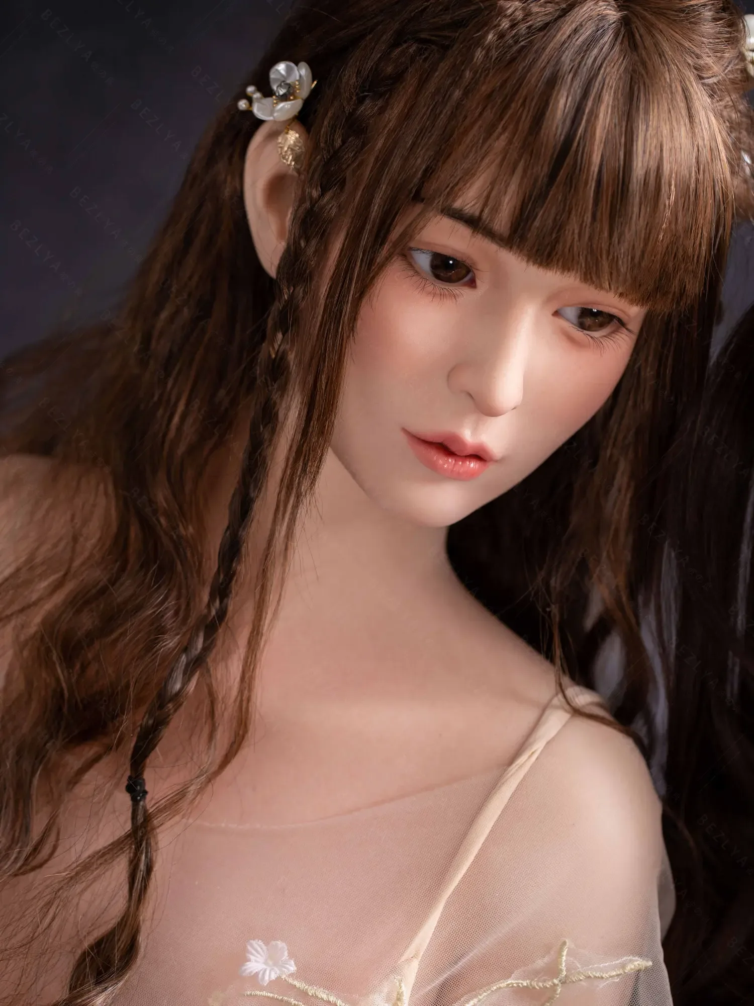 F4737-160cm(5.3ft)-34kg 2.0 B Cup Robot Silicone Head Adult Asian Chinese Sex Doll｜Bezlya Doll view 5
