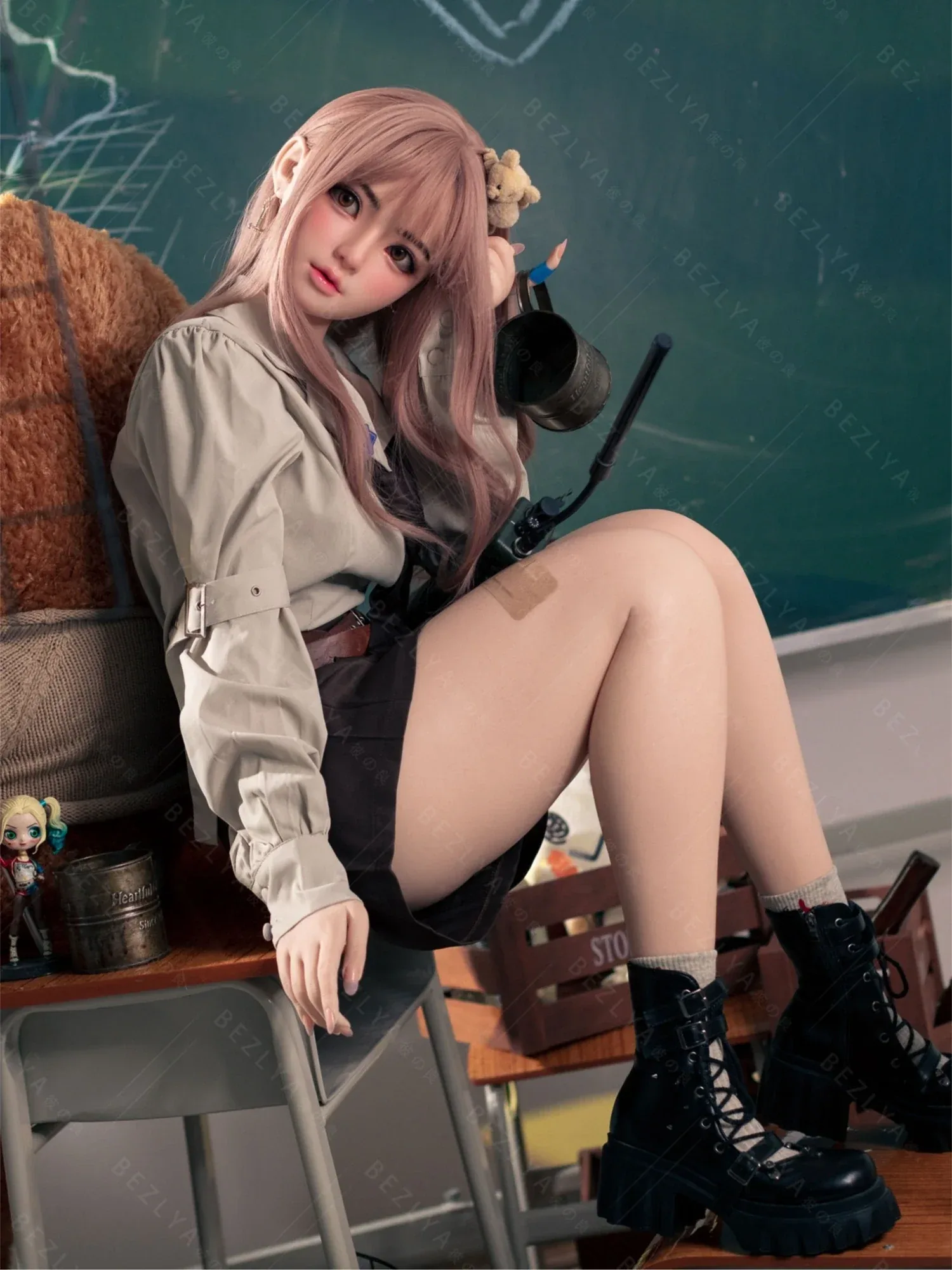F7148-155Rcm(5.12ft)-32.5kg 2.1 A Cup Robot Silicone Head Adult Asian Sex Doll｜Bezlya Doll view 6