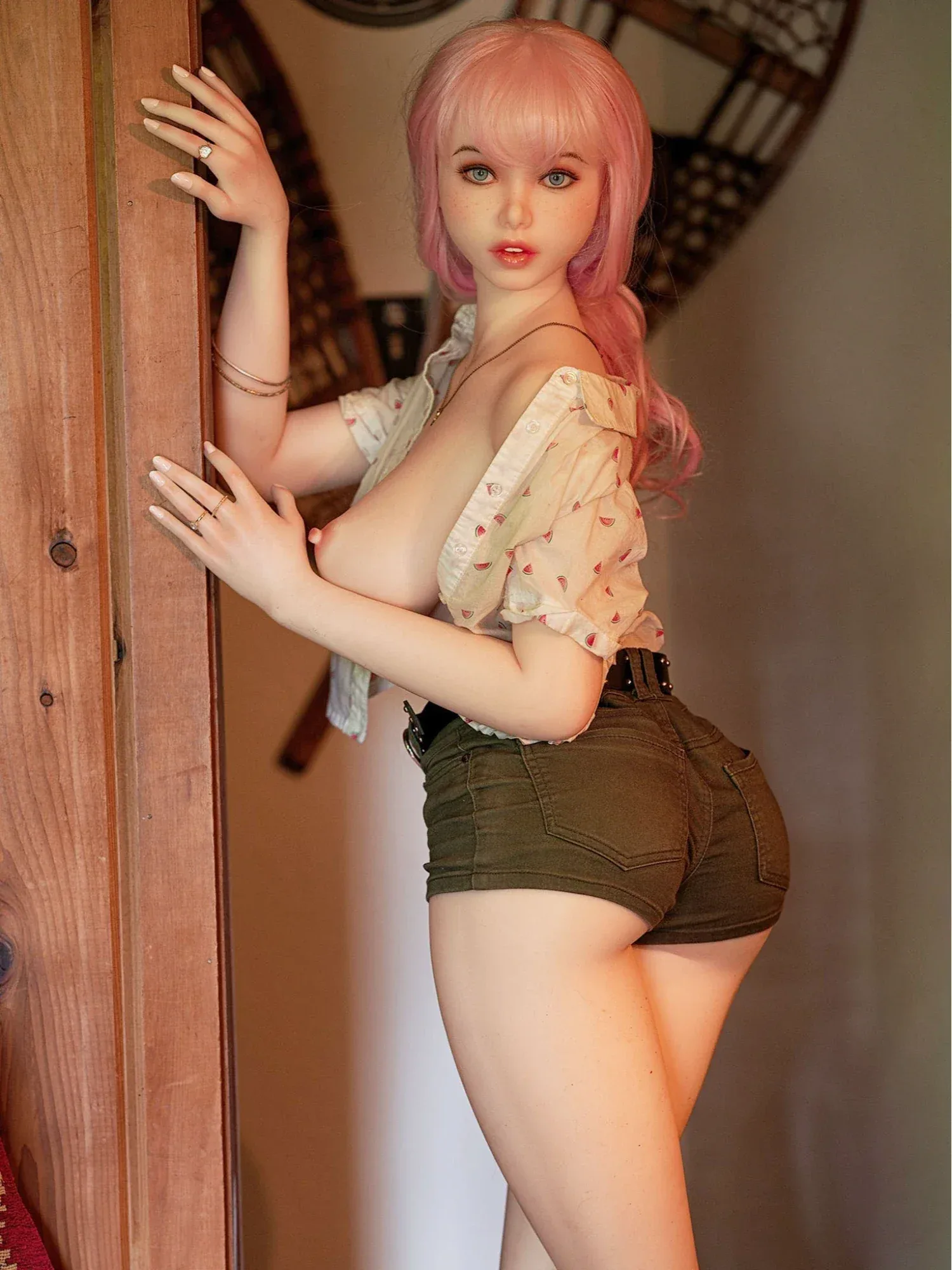 F4677-150cm\/4ft9(34kg）Ariel J Cup Mini Realistic Young Silicone Sex Doll | PiPer Doll view 7