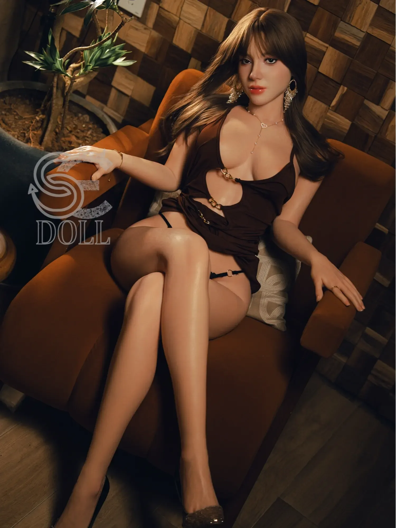 F4816-T163cm(5.3ft)-33kg Cindy.A C Cup Silicone Adult Robot Best Chinese Sex Doll｜SE Doll view 10