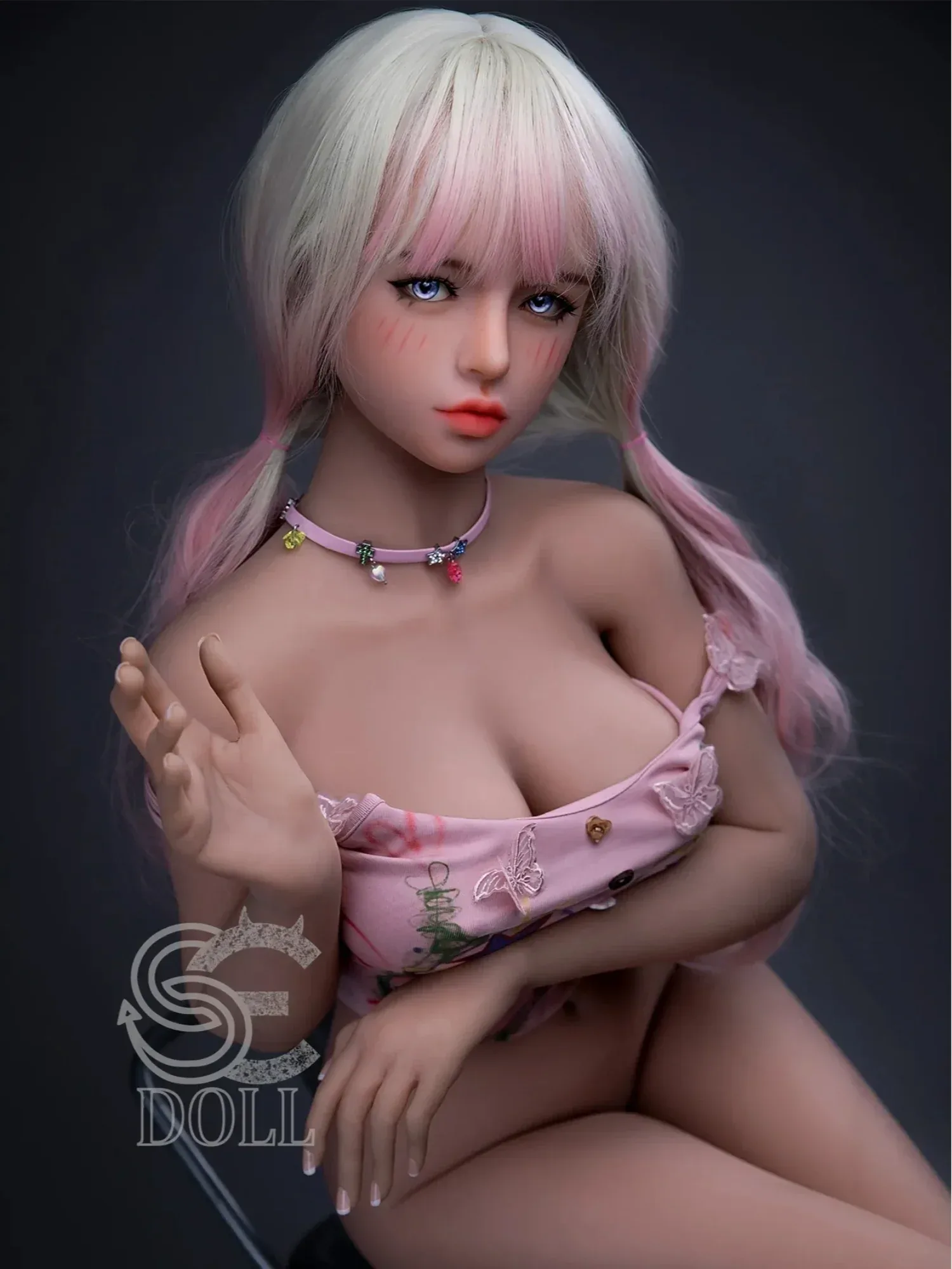 F2190-153cm(5ft)-29.5kg F Cup Mika.D Cute TPE Mini Sex Doll Pink Hair Fashion Girl｜SE Doll view 12